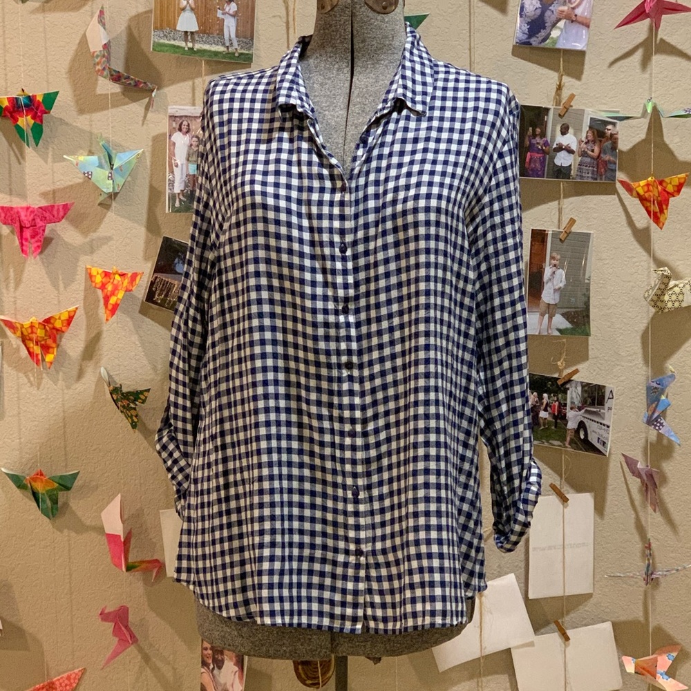 Gingham Button Up
